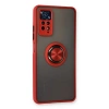 Xiaomi Redmi Note 11 Pro Kılıf Montreal Yüzüklü Silikon Kapak - Kırmızı