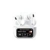 Karler Bass A9 Pro Aktif Gürültü Engelleyici Özellikli Dijital Ekranlı Airpods Bluetooth Kulaklık - Beyaz