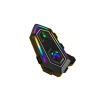 Karler Bass KRM2 RGB Motosiklet Sürücüleri İçin IPX6 Su Geçirmez Özellikli Kablosuz Bluetooth Kulaklık - Siyah