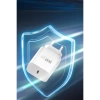 Konfulon C87C 30W Type-C Çıkışlı Ekstra DL51 1M Type-C to Type-C Kablolu PD Şarj Cihazı - Beyaz