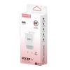 Konfulon C87C 30W Type-C Çıkışlı Ekstra DL51 1M Type-C to Type-C Kablolu PD Şarj Cihazı - Beyaz