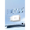 Konfulon C89Q 1 Adet 30W Type-C ve 1 Adet 22.5W USB Çıkışlı Ekstra DL49 1M USB to Type-C Kablolu PD Şarj Cihazı - Beyaz