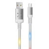 Konfulon DC09 Ses Duyarlı Işıklı Micro USB Kablo 1M 2A