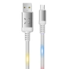 Konfulon DC09 Ses Duyarlı Işıklı Micro USB Kablo 1M 2A