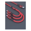 Konfulon DC19 3in1 USB Kablo 1.3M 3A