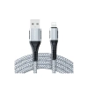 Konfulon DC33 Usb 3.0 to Lightning 1M Tel Örgü 60W Kablo - Gümüş