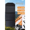 Konfulon SH-03 30W Hızlı Şarj Taşınabilir Güneş Enerji Paneli Şarj İstasyonu - Siyah