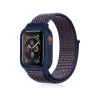Newface Apple Watch 38mm Hasırlı Cırtcırtlı Kasalı Kordon