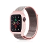 Newface Apple Watch 38mm Hasırlı Cırtcırtlı Kasalı Kordon