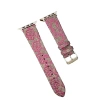 Newface Apple Watch 42mm Creeper Desenli Kordon - Pembe