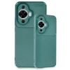 Newface Huawei Nova 12S Kılıf Auto Focus Karbon Kapak - Koyu Yeşil