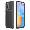 Newface Huawei P Smart 2021 Kılıf Auto Focus Karbon Kapak