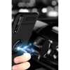 Newface Huawei P Smart S Kılıf Range Yüzüklü Silikon - Siyah