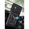 Newface İnfinix Hot 30 4G Kılıf Pars Lens Yüzüklü Silikon - Lacivert