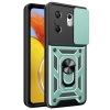 Newface İnfinix Zero 30 4G Kılıf Pars Lens Yüzüklü Silikon - Yeşil