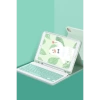 Newface iPad 10.2 (9.nesil) Kılıf KC01 Smart Klavyeli Tablet Kılıfı - Açık Yeşil