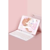 Newface iPad 5 Air 9.7 Kılıf KC01 Smart Klavyeli Tablet Kılıfı - Pembe