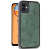 Newface iPhone 11 Kılıf Aras Deri Kapak - Koyu Yeşil