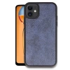 Newface iPhone 11 Kılıf Aras Deri Kapak - Lacivert