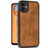 Newface iPhone 11 Kılıf Aras Deri Kapak - Taba