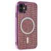 Newface iPhone 11 Kılıf Diamond Magsafe Kapak - Derin Mor