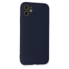 Newface iPhone 11 Kılıf Nano içi Kadife Silikon - Lacivert
