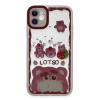 Newface iPhone 11 Kılıf Sweet Desenli Silikon Kapak - Pembe