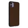 Newface iPhone 11 Kılıf Taft Kapak - Kahverengi