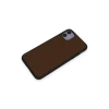 Newface iPhone 11 Kılıf Taft Kapak - Kahverengi