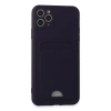 Newface iPhone 11 Pro Max Kılıf Kelvin Kartvizitli Silikon - Derin Mor
