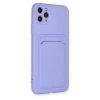 Newface iPhone 11 Pro Max Kılıf Kelvin Kartvizitli Silikon - Lila
