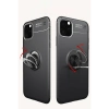 Newface iPhone 11 Pro Max Kılıf Range Yüzüklü Silikon