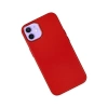 Newface iPhone 12 Kılıf Asya Deri Silikon - Kırmızı