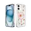 Newface iPhone 12 Kılıf Daisy Simli Magsafe Kapak - Pembe