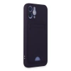 Newface iPhone 12 Kılıf Kelvin Kartvizitli Silikon - Derin Mor