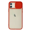 Newface iPhone 12 Kılıf Palm Buzlu Kamera Sürgülü Silikon