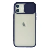 Newface iPhone 12 Kılıf Palm Buzlu Kamera Sürgülü Silikon