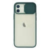 Newface iPhone 12 Kılıf Palm Buzlu Kamera Sürgülü Silikon