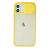 Newface iPhone 12 Kılıf Palm Buzlu Kamera Sürgülü Silikon