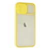 Newface iPhone 12 Kılıf Palm Buzlu Kamera Sürgülü Silikon