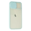 Newface iPhone 12 Kılıf Palm Buzlu Kamera Sürgülü Silikon