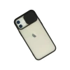 Newface iPhone 12 Kılıf Palm Buzlu Kamera Sürgülü Silikon