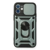 Newface iPhone 12 Kılıf Pars Lens Yüzüklü Silikon