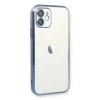 iPhone 12 Kılıf Razer Lensli Silikon - Açık Mavi