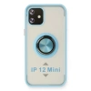 Newface iPhone 12 Mini Kılıf Montreal Yüzüklü Silikon Kapak