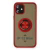 Newface iPhone 12 Mini Kılıf Montreal Yüzüklü Silikon Kapak
