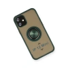 Newface iPhone 12 Mini Kılıf Montreal Yüzüklü Silikon Kapak