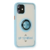 Newface iPhone 12 Mini Kılıf Montreal Yüzüklü Silikon Kapak