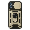 Newface iPhone 12 Mini Kılıf Pars Lens Yüzüklü Silikon