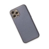 Newface iPhone 12 Pro Kılıf Coco Karbon Silikon - Gri
